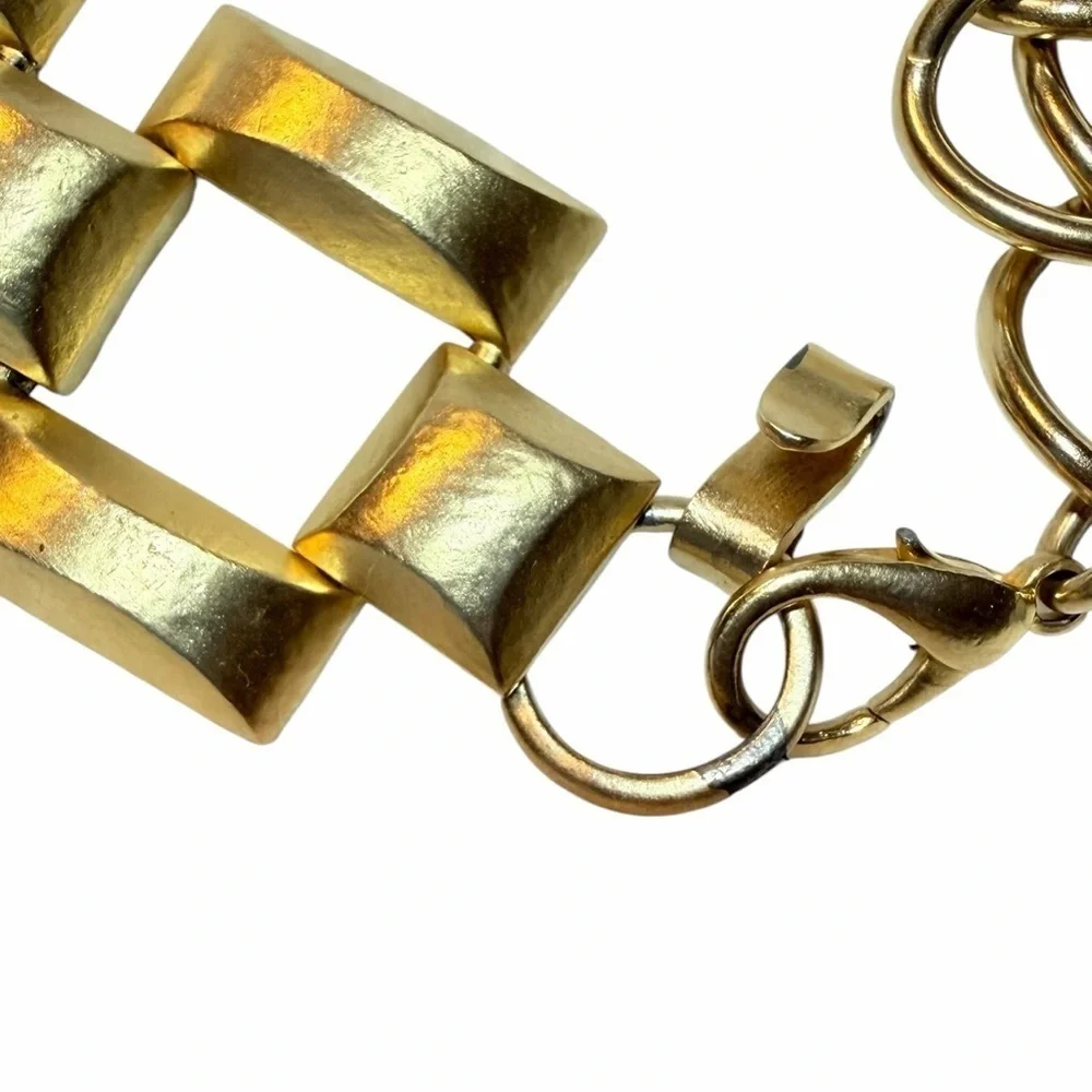 Vintage Goldtone Belt with Square Links